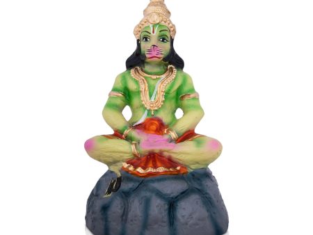 Yoga Hanuman Paper Mache Golu Bommai - 12 x 6 Inches | Giri Golu Doll  Navaratri Golu Bomma Gombe Bommai For Sale