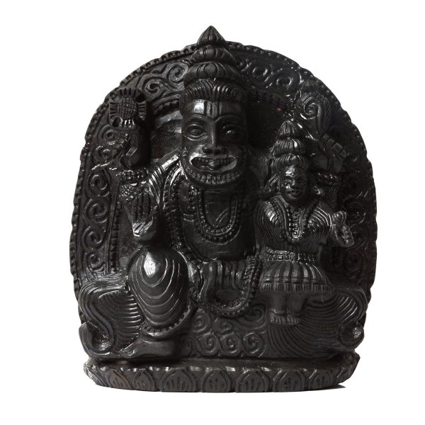 Lakshmi Narasimha Shaligram - 7 x 6.5 Inches | Lakshmi Narasimha Saligrama  Laxmi Narasimha Shaligram for Pooja For Cheap