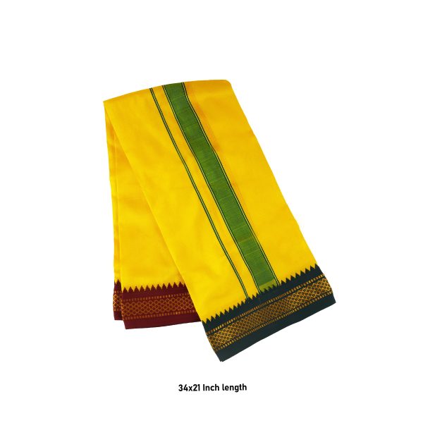 Angavastram | Silk Checked Multicolour Thundu  Angavastra for Men  Assorted Colour on Sale