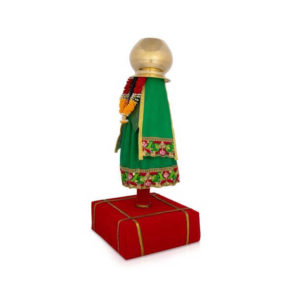 Readymade Gudhi    Maharashtrian Festival Gudi Padwa Stand GudiPadwa Decoration Showpiece Assorted Colour & Design Fashion