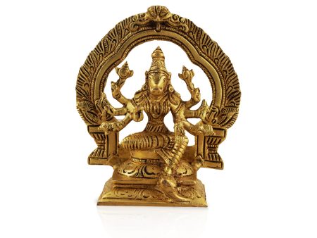 Varahi Amman Statue - 5.5 Inches | Varahi Idol  Antique Brass Statue  Varahi with Arch Idol for Pooja Fashion