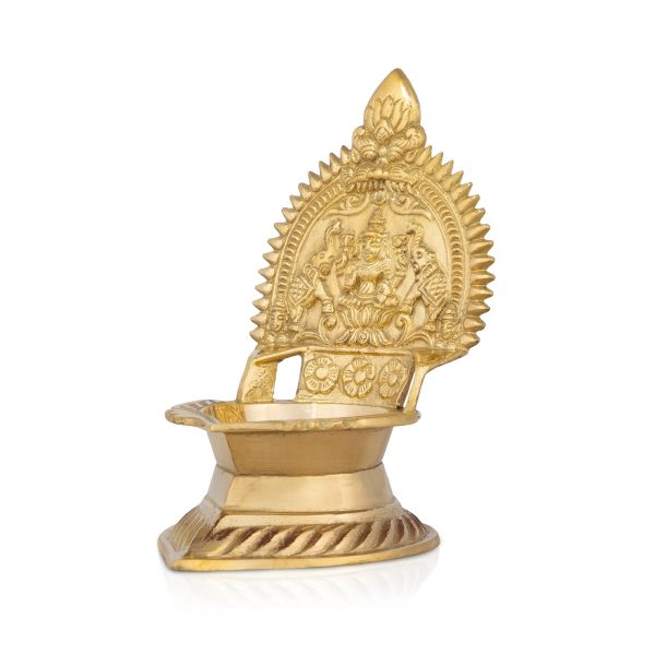 Kamatchi Vilakku - 6 x 3.5 Inches | Brass Kamakshi Deepam  Lamp for Pooja Online Hot Sale