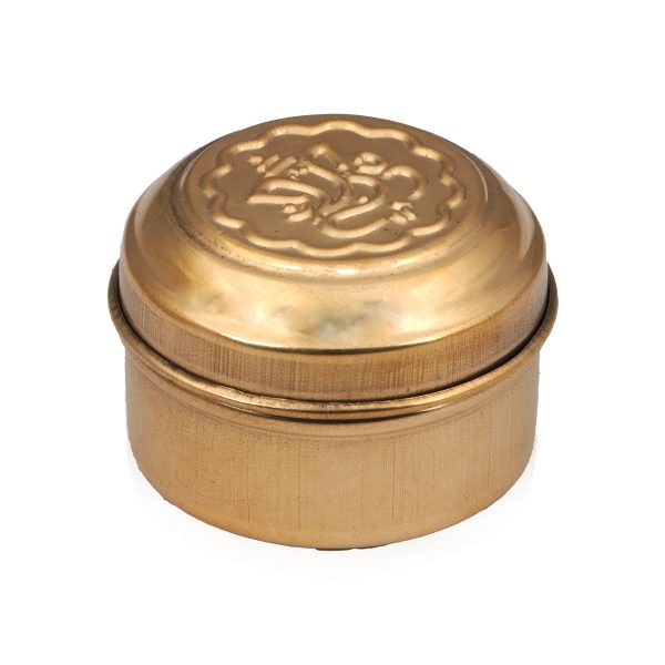 Brass Box - 1.75 x 2 Inches | Brass Box  Pooja Box with Lid for Home  20 Gms Approx For Discount