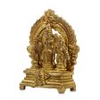 Ram Darbar Murti - 3 Inches | Brass Idol  Antique Finish Ram Darbar Statue for Pooja  160 Gms Approx Online Hot Sale