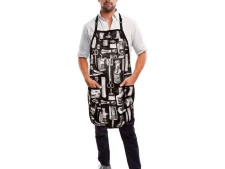 Betty Dain Vintage Barber Apron Black Online Hot Sale