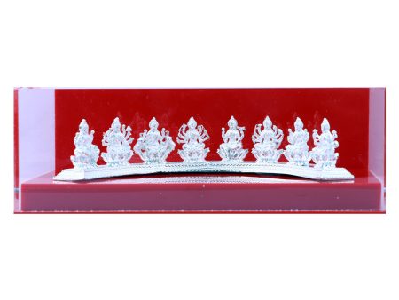 Ashtalakshmi Idol Set - 3 x 8.5 Inches | Ashta Lakshmi Statue  Ashta Lakshmi Silver Idols for Pooja Hot on Sale