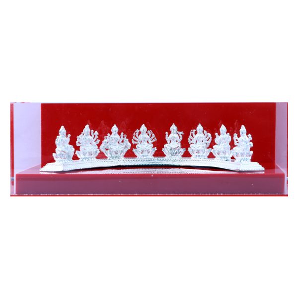 Ashtalakshmi Idol Set - 3 x 8.5 Inches | Ashta Lakshmi Statue  Ashta Lakshmi Silver Idols for Pooja Hot on Sale