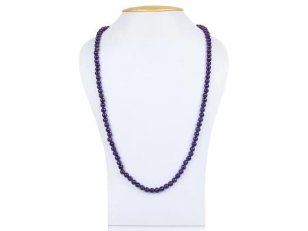 Brazilian Amethyst Mala - 19 Inches | Crystal Mala  Japa Mala for Men & Women For Sale