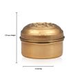 Brass Box - 1.75 x 2 Inches | Brass Box  Pooja Box with Lid for Home  20 Gms Approx For Discount