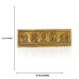 Shank Chakra Namam Wall Hanging - 4 x 12 Inches | Brass Wall Hanger for Home  1.960 Kgs Approx Online Hot Sale