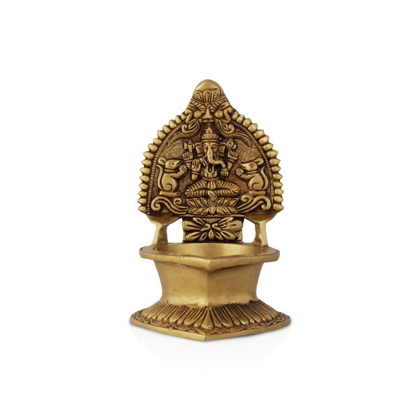 Kamatchi Vilakku - Ganesha - 7 Inches | Brass Kamakshi Deepam  Lamp for Pooja Cheap