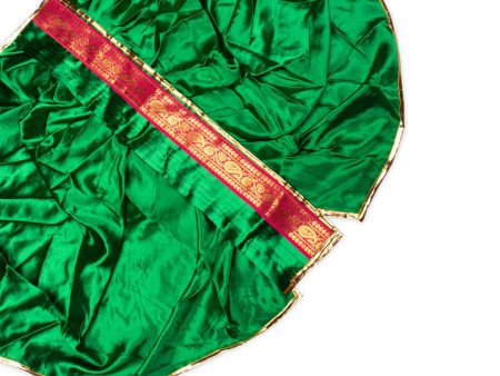 Panchakacham | Satin with Zari Border Uthriyam for Deity  Assorted Colour For Sale