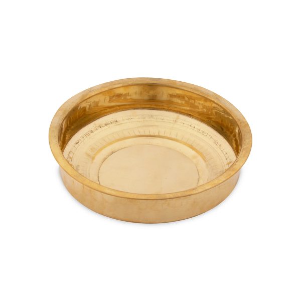 Brass Bowl - 8 Inches | Tharpana Chatti  Tarpana Chatti for Rituals  350 Gms Approx Discount