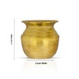 Brass Lota - 4 x 4 Inches | Kalash  Pooja Pot  Chombu for Home  170 Gms Approx Online Hot Sale