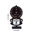 Kathakali Head with Stand - 14 x 7.5 Inches | Wooden Wall Hanging  Kathakali Carved Face for Home on Sale