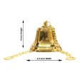 Brass Bell - 4 Inches | Brass Bell Hanging  Pooja Hanging Bell with Chain  Hanging Bells for Mandir Discount