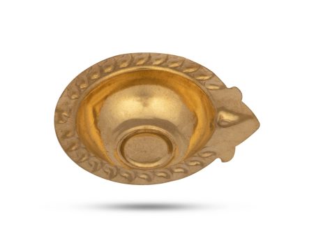 Agal Deep - 0.5 x 2.25 Inches | Brass Diya  Vilakku  Kartik Lamp for Pooja  10 Gms Approx For Discount