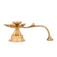 Kamal Pancha Arathi - 3 x 6.5 Inches | Brass Lamp  Diya Lamp for Arathi  320 Gms Approx For Sale