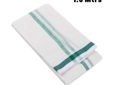 Angavastra - 1.6 Mtrs | Gundanchi Border Towel  Thundu  Kasavu Shawl for Men For Sale