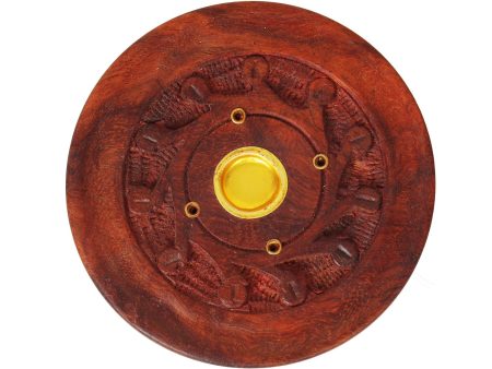 Agarbatti Stand - 1 x 4 Inches | Wooden Incense Holder  Sambrani Holder for Pooja For Sale