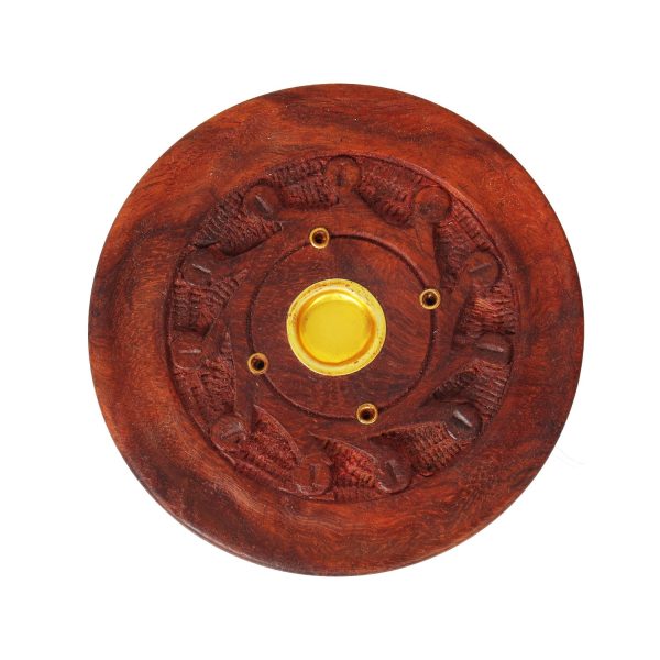 Agarbatti Stand - 1 x 4 Inches | Wooden Incense Holder  Sambrani Holder for Pooja For Sale