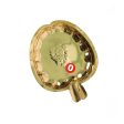 Brass Plate - 0.25 x 4 Inches | Thali Plate  Apple Design Plate  Pooja Plate for Home  20 Gms Approx Online Sale