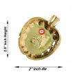 Brass Plate - 0.25 x 4 Inches | Thali Plate  Apple Design Plate  Pooja Plate for Home  20 Gms Approx Online Sale