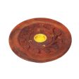 Agarbatti Stand - 1 x 4 Inches | Wooden Incense Holder  Sambrani Holder for Pooja For Sale