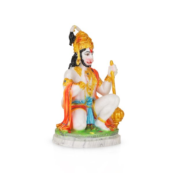 Anjaneya Statue - 9 Inches | Hanuman Statue  Resin Hanuman Murti for Home Decor Hot on Sale