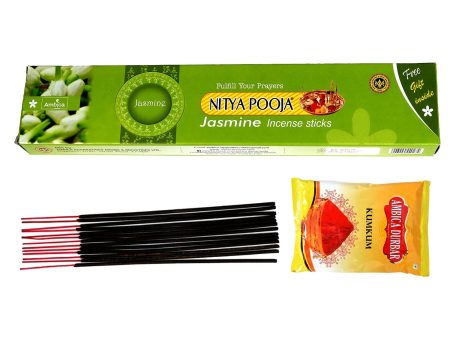 Ambica_Nitya_Pooja_Jasmine_Incense_100_Gms Cheap