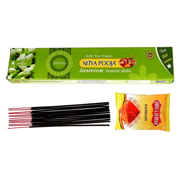 Ambica_Nitya_Pooja_Jasmine_Incense_100_Gms Cheap