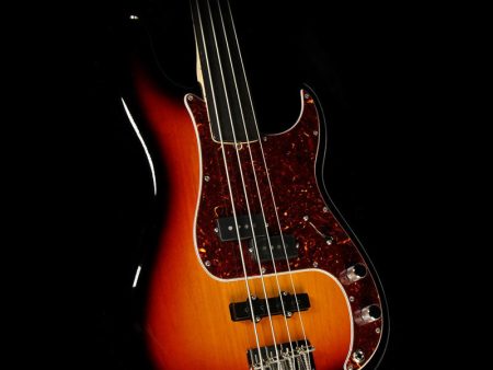 Fender Artist Series Tony Franklin Fretless Precision Bass 3-Tone Sunburst Hot on Sale