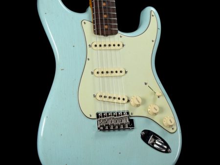 Fender Custom Shop Vintage Custom 1959 Stratocaster Journeyman Relic Aged Daphne Blue 2018 NAMM LTD on Sale