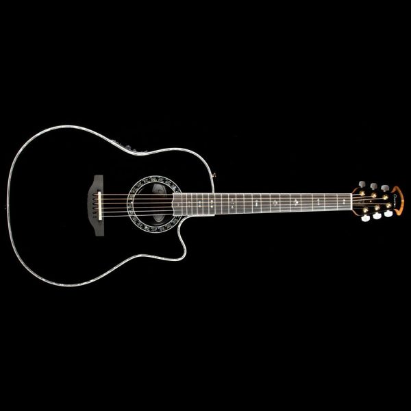 Ovation Custom Legend Super Shallow Acoustic Black Hot on Sale