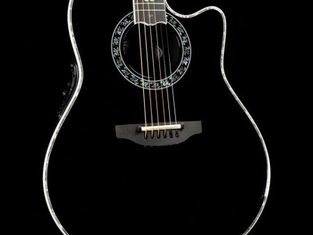 Ovation Custom Legend Super Shallow Acoustic Black Hot on Sale