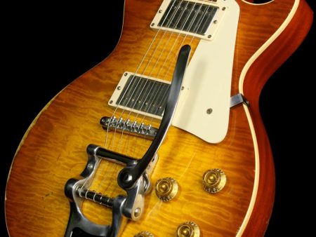 Used Gibson Custom  59 Les Paul Murphy Aged Iced Tea Burst w Bigsby Electric Guitar Sale