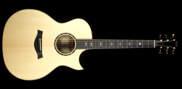 Used 2015 Taylor 514ce Limited Edition Quilted Sapele Grand Auditorium Acoustic Guitar Natural on Sale