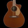 Fender California Series Newporter Player Acoustic Rustic Copper Fashion